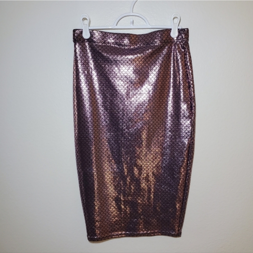 MINI MERMAID PINK MIDI PENCIL SKIRT size medium.